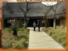 Kapama Lodge - walkway to dining area